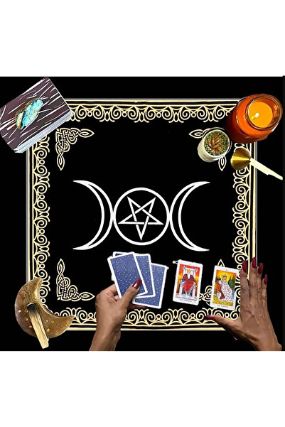 Sister Home Design Tarot tkanina Crno zlato – Tarot tkanina za otvaranje | Du...