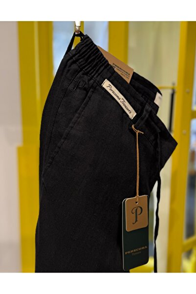 Perecoma Corcotti %100 Organik Ham Keten Jogger Pantolon