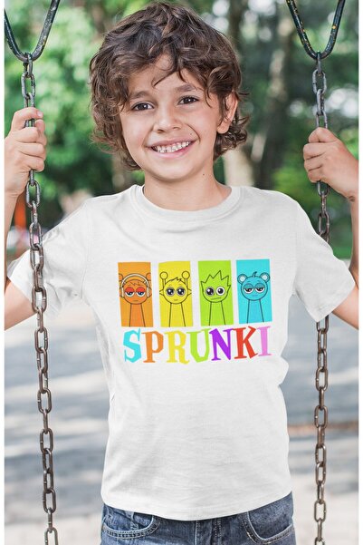 SEVBANO Sprunki unisex dječja majica sa štampanim crtežima (1-12 GODINA)
