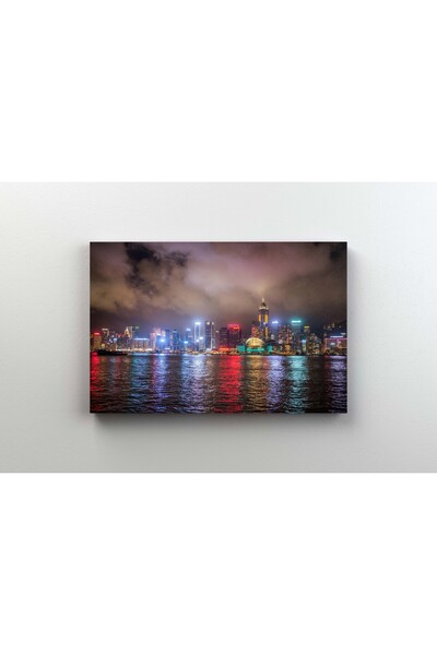 Efect Canvas Tablou Canvas - Oras Noaptea