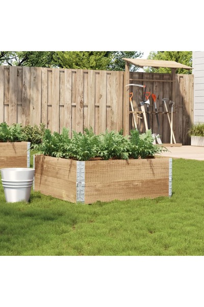 vidaxl Jardiniera de gradina, 100x100 cm, lemn masiv pin