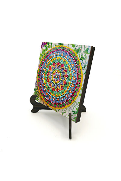 Sadrazam نمط ماندالا مطبوع على سطح المكتب MDF بحجم 10x10 KD-52