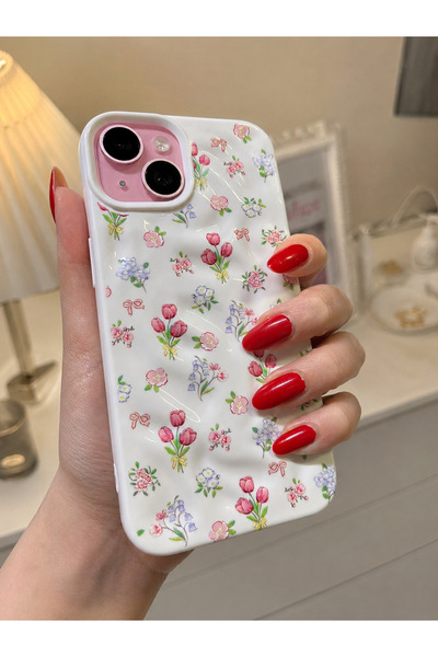 UMD IPHONE 15 UYUMLU FLOWERS KAPAK
