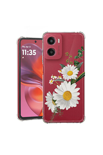 bestcase Husă Antișoc pentru Motorola Moto G05 / E15, Florală - Margarete Min...