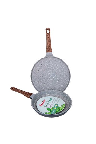 Chefline Diecast Aluminium Fry Pan + Tawa, 24 + 26 cm