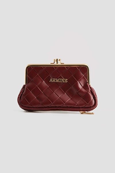 Armine Patent Leather Wallet Burgundy