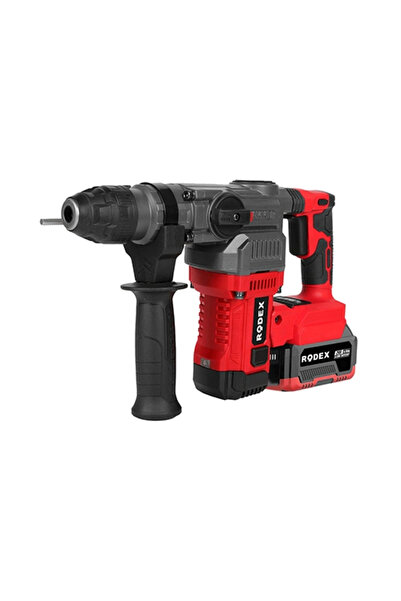 Rodex A.K.Pnömatik Matkap 30MM 0-1100 RPM 0-5000 BPM 3.5J 2 x LI-ION 20V/4.0A...