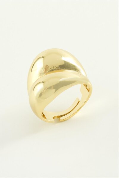 ZERO LAND Ilkeshop Oval (223740) Metal Ring-Yellow