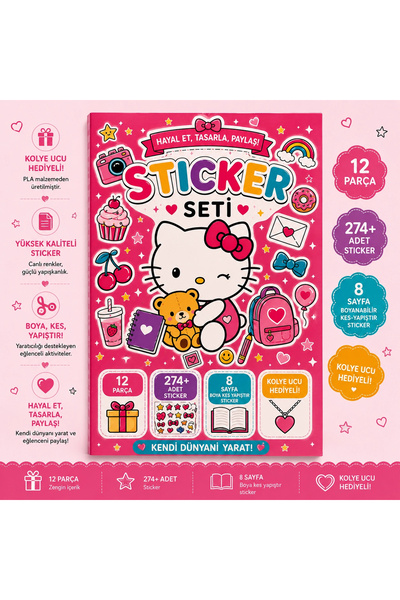 Ceres Studio Hello Kitty Dream Sticker Seti | | Sticker ve Boya Kes Yapıştır ...