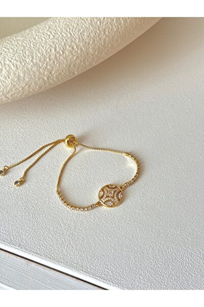 YOUES JEWELRY ÇELİK ASANSÖR İP BİLEKLİK GOLD