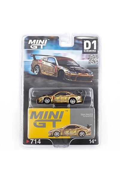 mini gt - 714 - Nissan Silvia (s15) Top Secret D1GP 1/64 Model Araba