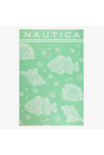 Nautica Unisex Kırmızı Desenli Havlu