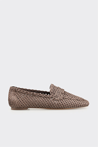 Elle Shoes Kahve Deri Kadın Günlük Ayakkabı