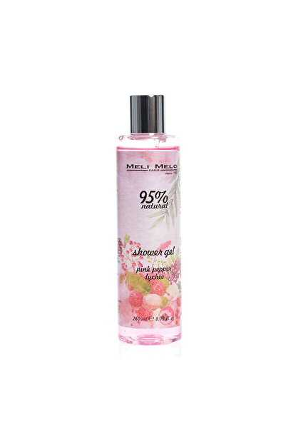 meli melo Gel de dus cu piper roz si litchi