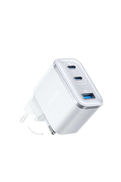 Anker Nano USB-C Şarj Cihazı, 3 Bağlantı Noktalı Type-C Şarj Cihazı, 70W, Kom...