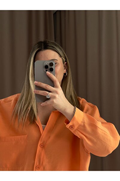 AlisBoutique Düşük omuz oversize ince premium mevsimlik gömlek