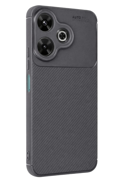 New Face Ilkeshop New Redmi 13 4g Case Auto Focus Carbon Cover (133223) - Gray