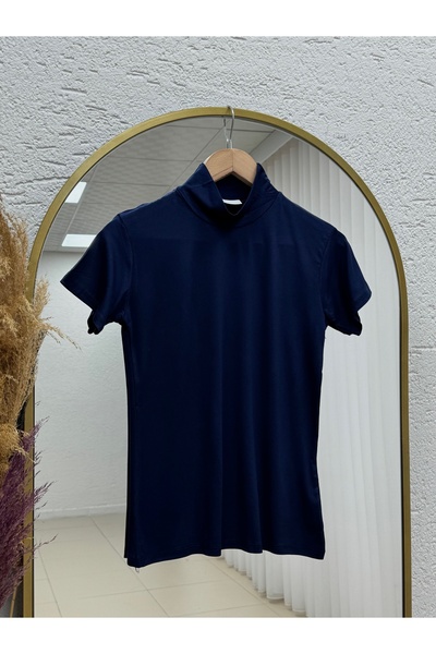 MİHRA STORE Pebble Half Fisherman Badi-EE233 kratkih rukava, tamnoplava