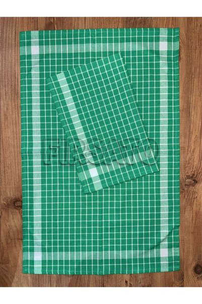 Fırsato Grida Checkered 2-Piece Kitchen Towel |   Dishcloth Oeko-Tex Certified