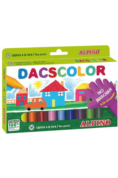 Other Creioane cerate semi-soft, cutie carton, 12 culori/cutie, ALPINO DacsColor