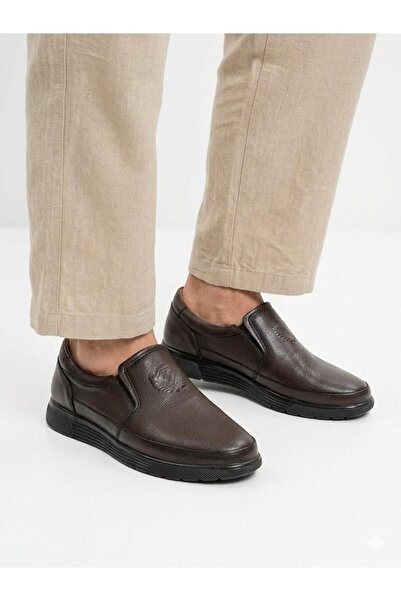 Lütfi Men's Genuine Leather Orthopedic Sole Seasonal Dad Shoes