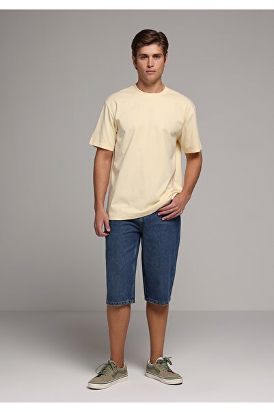 Colin's Straight Fit Mid Waist Straight Men's Mid Indigo Denim Jean Shorts