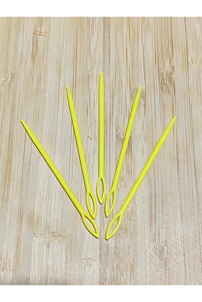 Lorin hobi Plastic Wool Knitting Sewing Needle 7.5 cm 5 Li Package