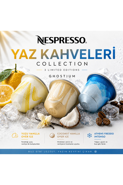 Nespresso Yaz Kahveleri Soğuk Kahve 3 'lü set Coconut - Yuzu - Athens Freddo ...