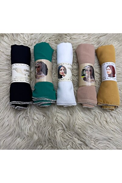 ALDAIYR Chiffon Shawl with Stone Edge 180 Santa with Stones