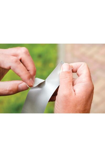 Bison Banda adeziva texturata pentru reparatii Grizzly Tape, argintiu, 48mmx10m