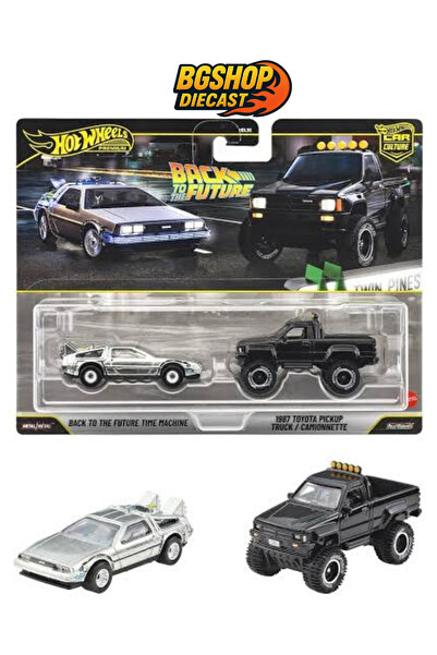 HOT WHEELS Premium Car Culture - Back to the Future - DeLorean & 1987 Toyota ...