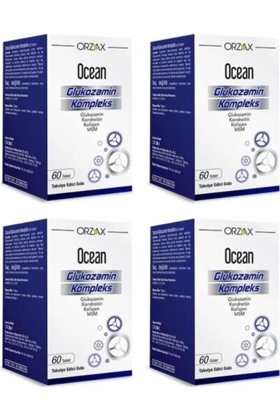 Orzax مجمع الجلوكوزامين المحيطي 60 قرصًا 4 عبوات
