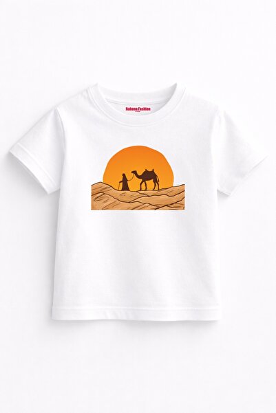 Rabona Fashion Sunset Camel Design Kids T-Shirt