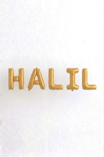 Mehca Name Balloon Halil Written Foil Balloon
