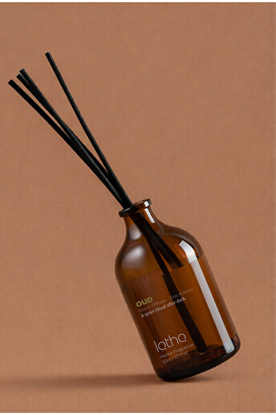 Lethe Design Oud Oda Kokusu 50 ML – Lüks Çubuklu Ortam Kokusu | Amber Şişe Re...