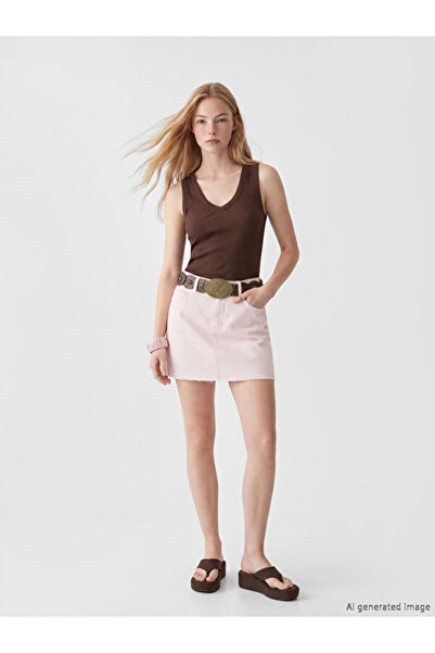 LC Waikiki Tight Fit Mini Jean Skirt