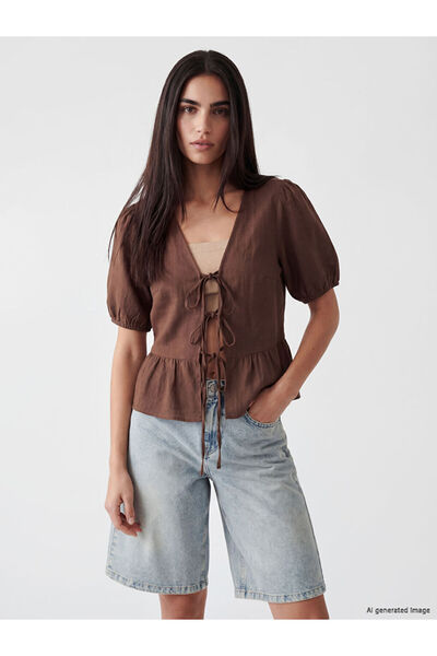 LC Waikiki I V Dikim Balloon Sleeve Blouse from Freezen Store