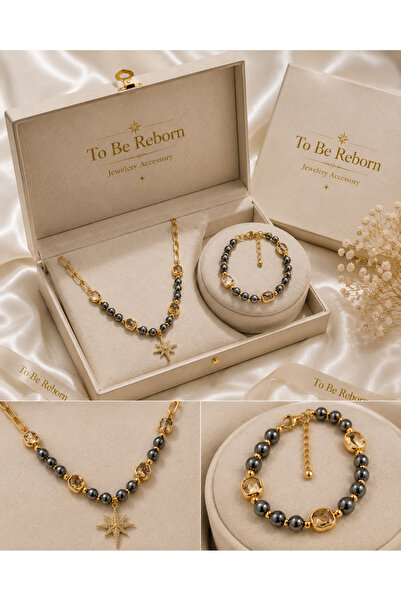 To Be Reborn JEVELRY ACCESSORY SELDA AÇIKEL Özel Tasarım Gold Kadın Aksesuar Set