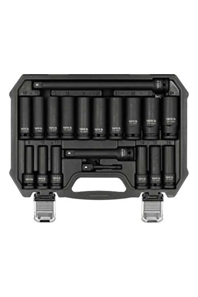 yato Deep Impact Socket Set 1/2 inch - 19 pieces YT-10556