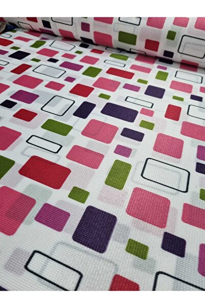 Raşel kumaş Dertsiz %100 polyester sofra bezi okul sıra örtüsü kumaşı ( Pembe...