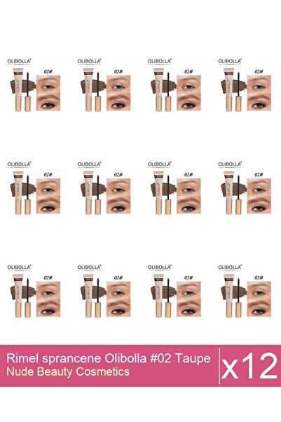 Makeup Set 12x Rimel sprancene Olibolla #02 Taupe