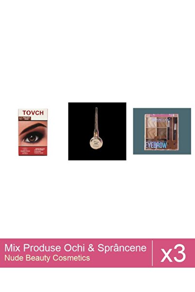 Makeup Set Mix 3 produse Rimel Sprancene: Fard de sprancene SevenCool, Nr 2, ...
