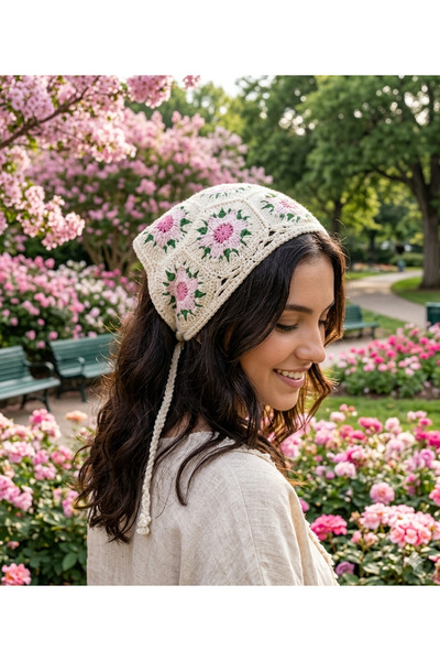 Honeybeeatelier Bohemian Pink Bandana
