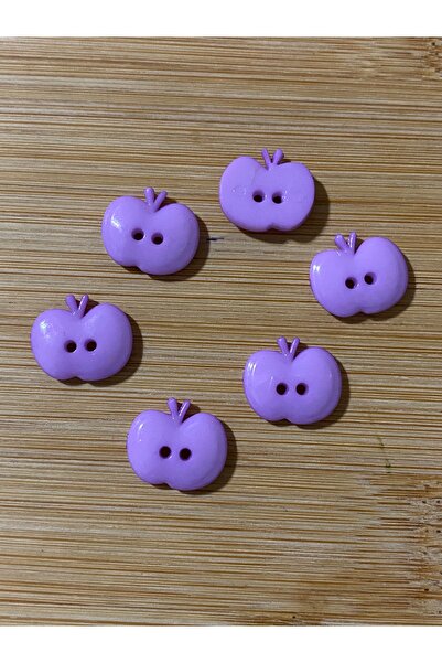 Lorin hobi Plastic Apple Baby Button 14 mm 10 Pieces Lila