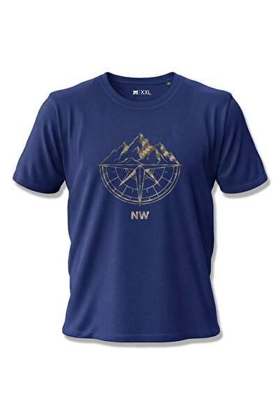 North Whiskers Mountain and Compass Figured Gold Carbon Fiber Printed Outdoor...