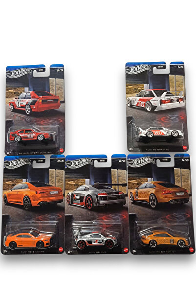 HOT WHEELS Audi Silver Series 5’li Araba Seti -Koleksiyonluk Diecast Model