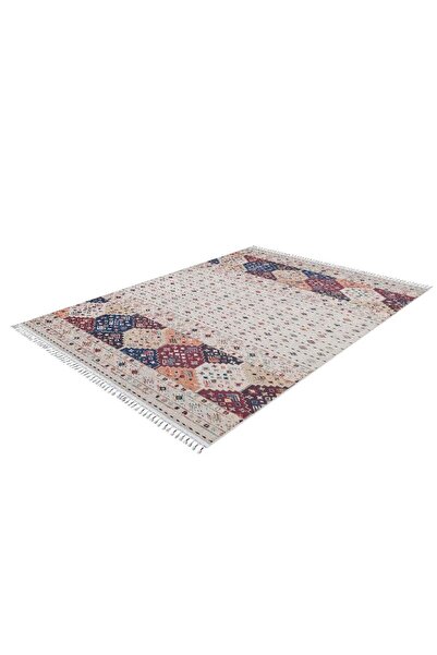 halinet Halı.Net Beige Modern Washable Non-Slip Living Room Carpet Haln-Hln5034