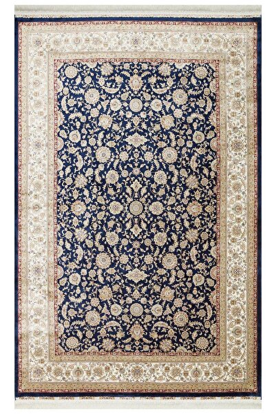 halinet Halı.Net Red Classic Washable Living Room Carpet Eco-Isfahan-03-Navy-...