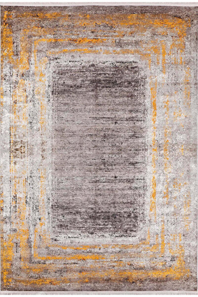 halinet Halı.Net Gray Vintage Antique Washable Non-Slip Living Room Carpet Ha...