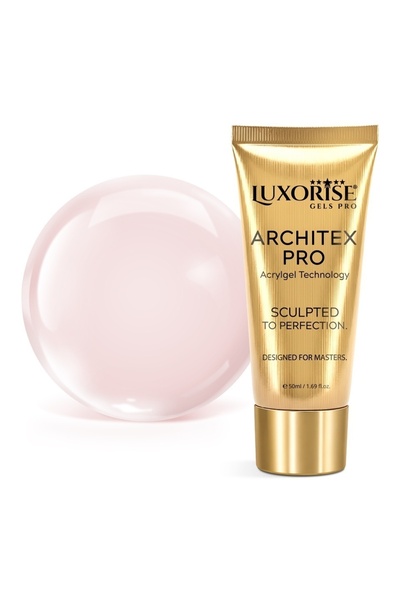 LUXORISE Polygel ARCHITEX PRO - Colecția Nude Sculptat, Nuanță Dusty Blush, 50ml